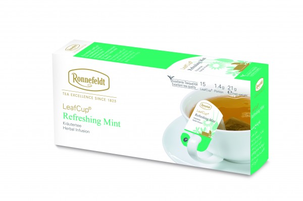 Ronnefeldt Tee LeafCup Refreshing Mint, 6 x 15 Stück