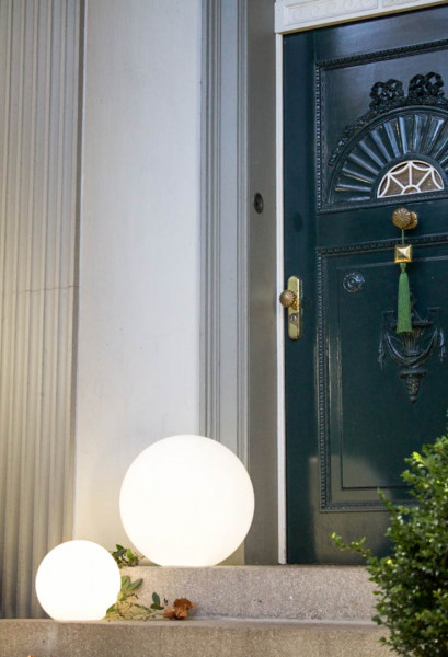 Kugelleuchte Shining Globe Ø30 cm, weiß mit RGB LED