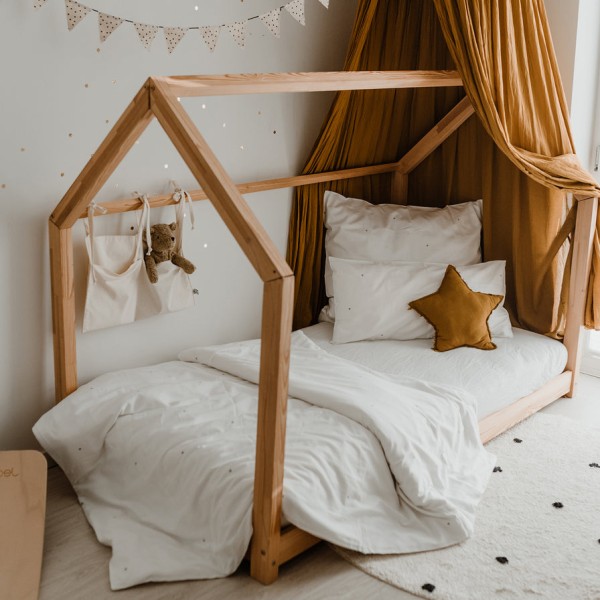 Bettwäsche Herz aus Leinen Set