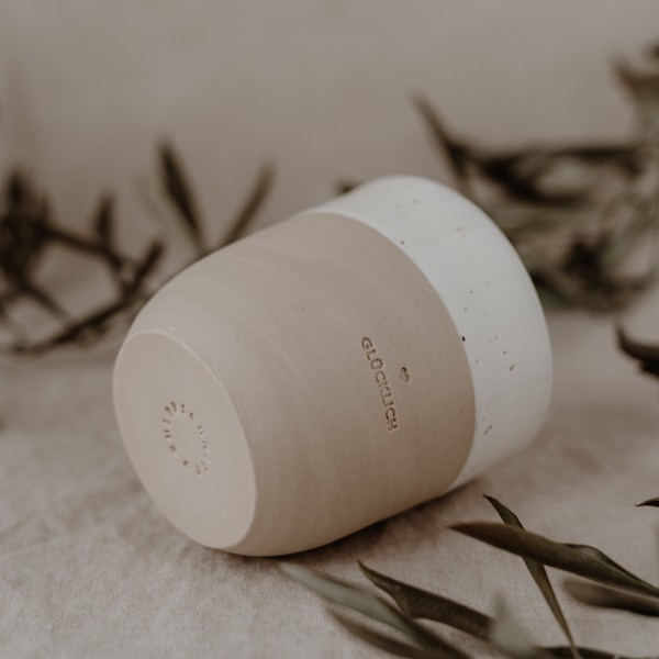 Becher ' GLÜCKLICH '-