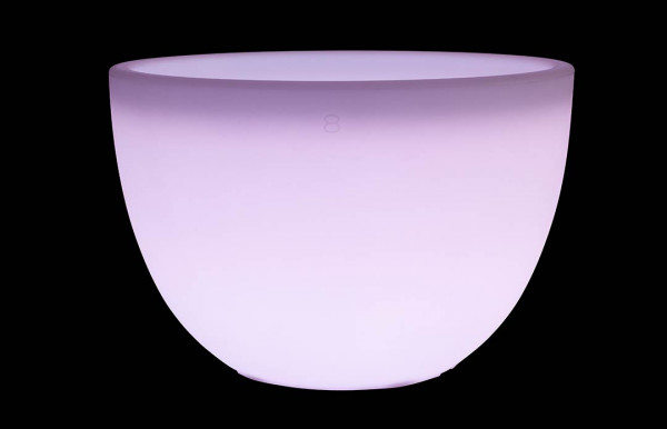 LED Blumentopf / Tisch, Shining Curvy Pot XM, RGB LED , bunt