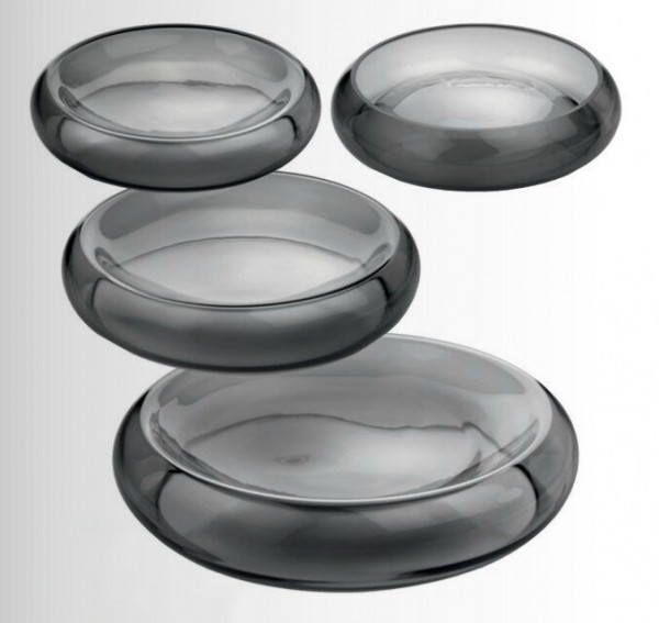 GLASSCHALE Duplex, grau Ø 35, 1 Stück