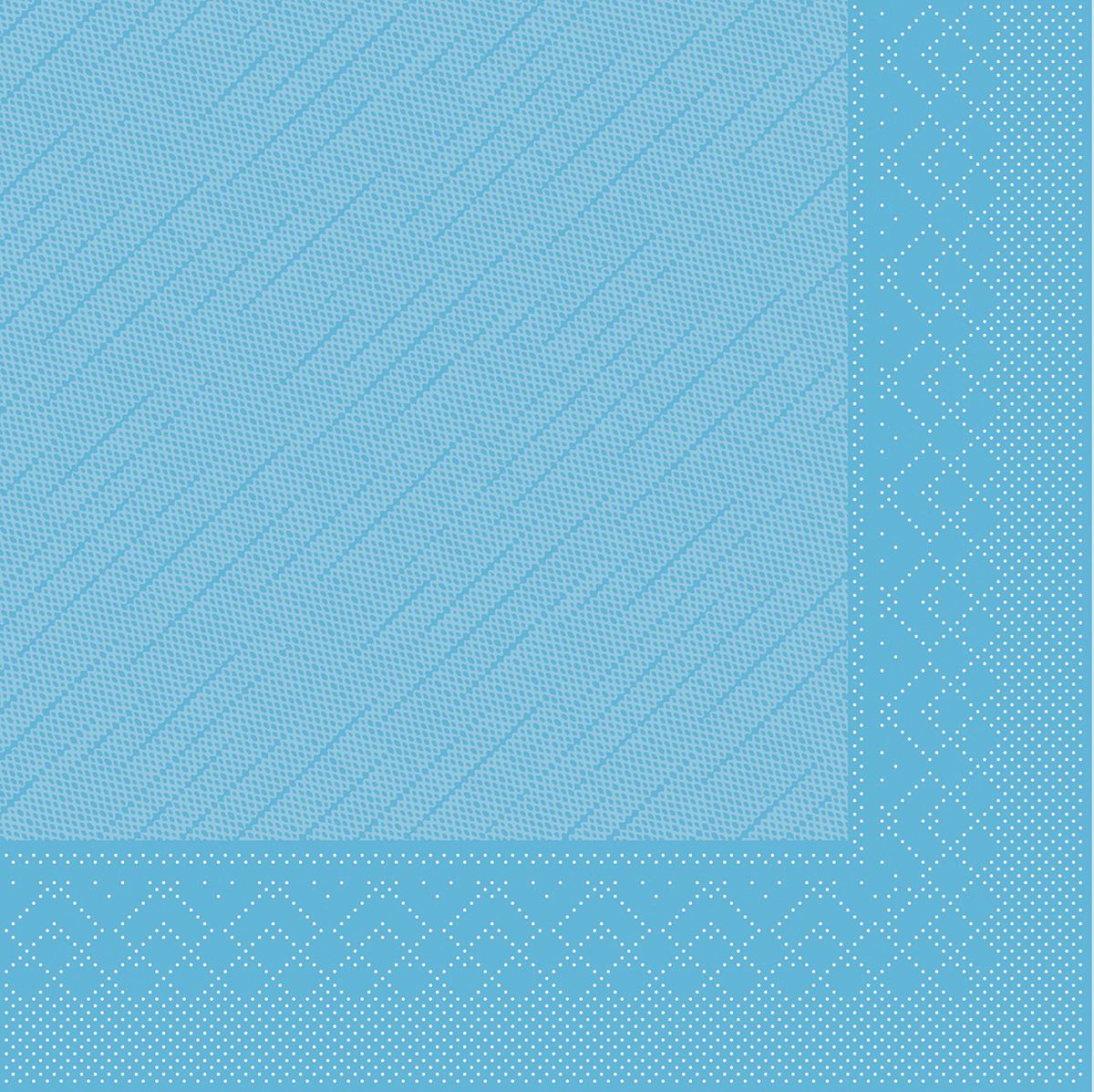 50 Stück 40 x 40 cm 4-lagig Serviette Hellblau aus Tissue Deluxe®