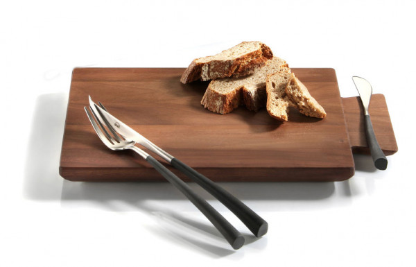 Schneid-/ Brotzeitbrett " Connect" Walnussholz, 31cm