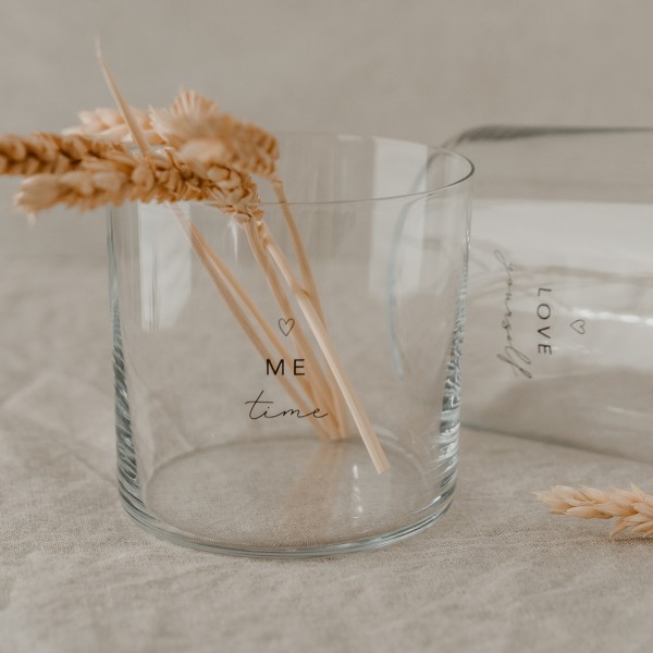 Trinkglas im 2er Set, Selflove schwarz