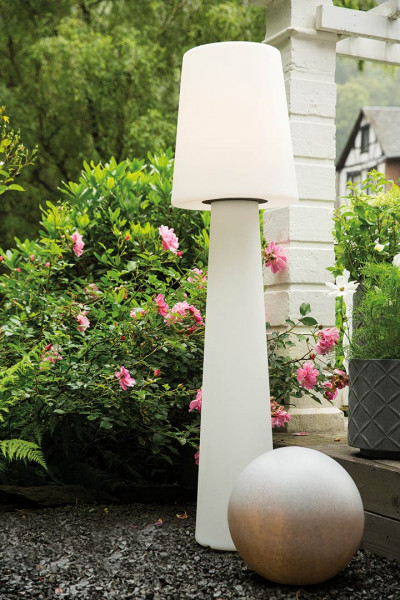 Stehleuchte No.1, 160cm, Farbe weiß mit WW LED