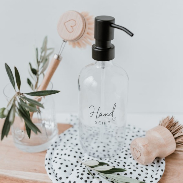 Seifenspender Handseife transparent, 500ml