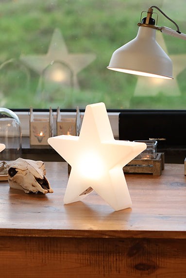 Motivleuchte Shining Star LED mit AKKU, Stern 30 cm