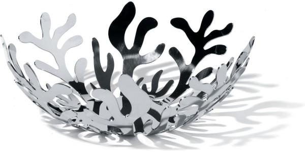 Obstschale aus Edelstahl, Mediterrano