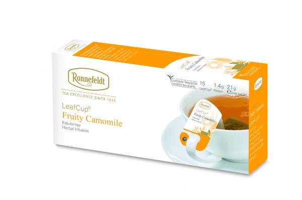 Ronnefeldt Tee LeafCup Fruity Camomile, 6 x 15 Stück