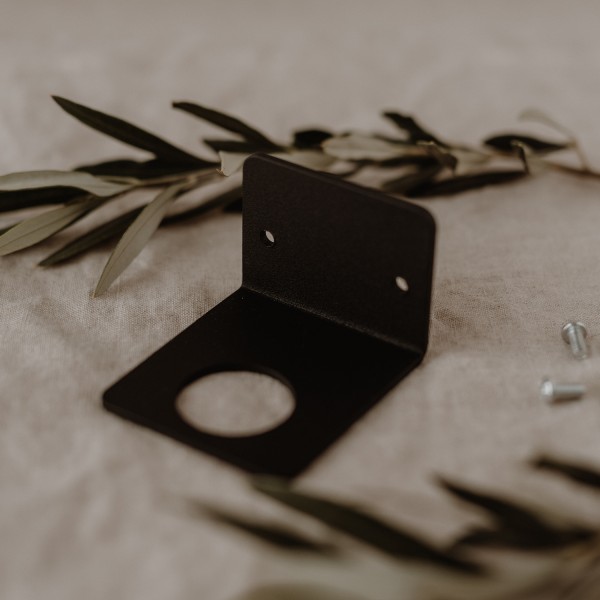 Wandhalterung für Seifenspender: Spülmittel/ Handseife Braunglas, 500ml