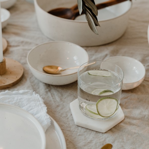 Trinkglas im 2er Set, Selflove schwarz