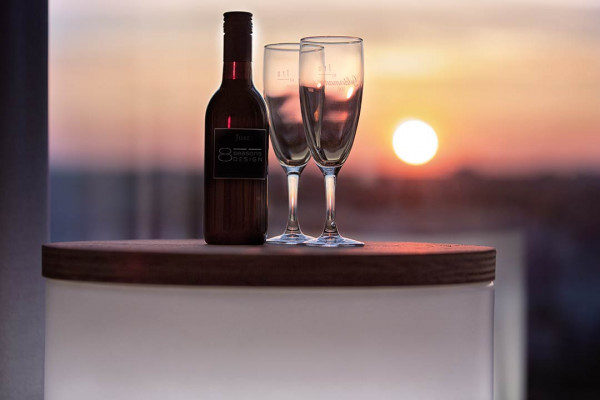 Leuchttisch Shining Drum inkl. Deckel, weiß