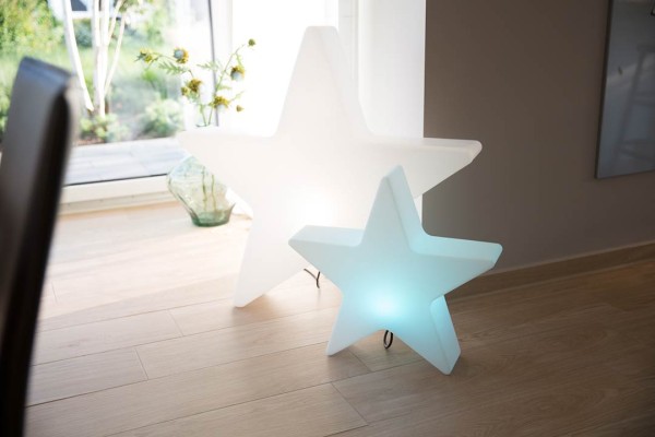 Motivleuchte Shining Star warmweiße LED, Stern Ø 60 cm, T 14cm