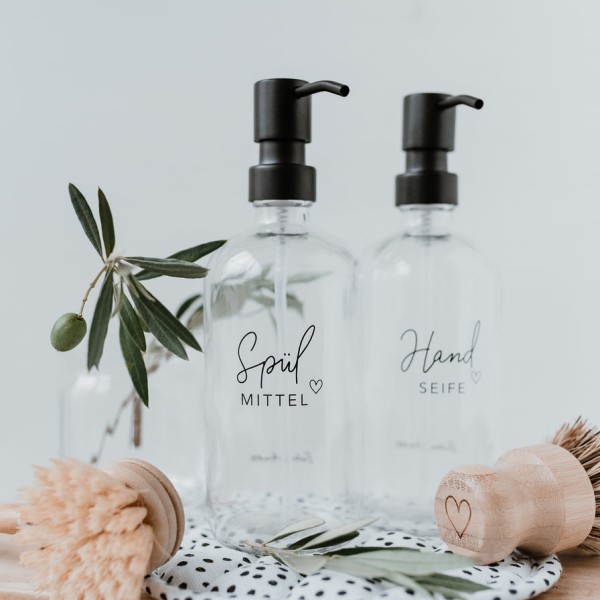 Seifenspender Handseife transparent, 500ml