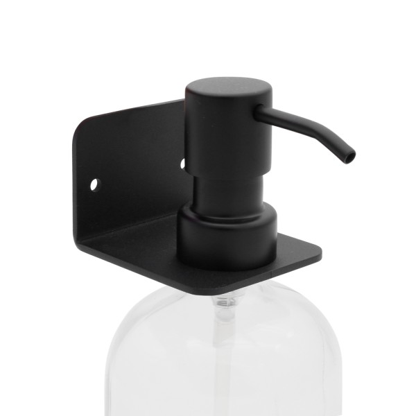 Wandhalterung für Seifenspender: Spülmittel/ Handseife Braunglas, 500ml