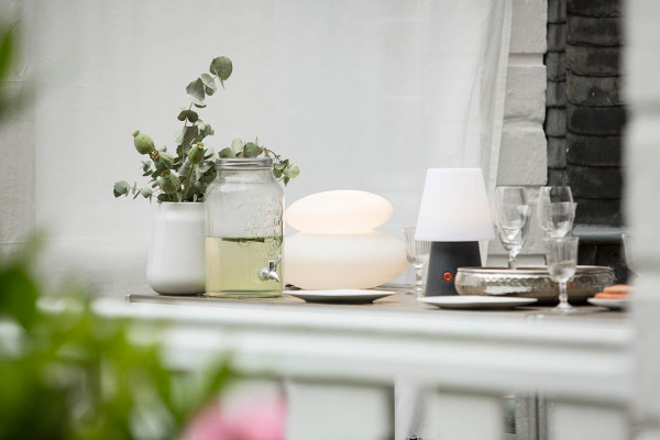 Stehleuchte No.1, 30 cm, 3 stufige LED mit Akku, Anthrazit