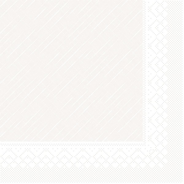 MANK Servietten aus Tissue 3-lagig, 33x33 cm, weiß