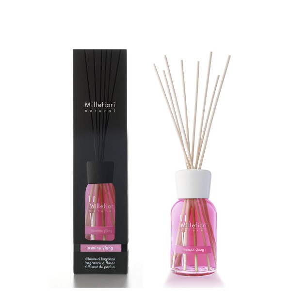 JASMIN YLANG Millefiori Duftdiffuser 250ml, Natural Fragrances, 1 Stück