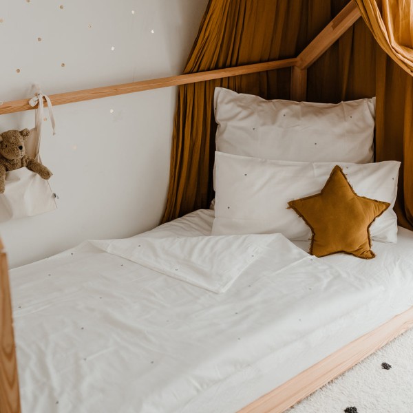 Bettwäsche Herz aus Leinen Set