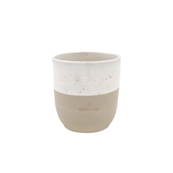 Becher ' GLÜCKLICH '-