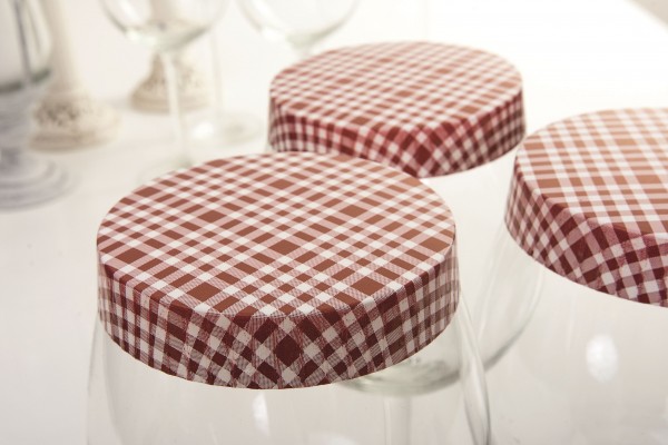 Drinksafe Caps aus Mattkarton " Herzlich Willkommen" 200 Stück