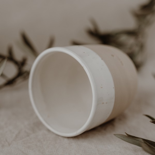 Becher ' GLÜCKLICH '-