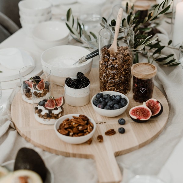 Vorratsglas Süßes Leben schwarz 19 cm