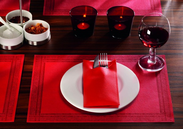 Mank Pocket-Napkins mit Schlitz, grau Linclass 300 Stück