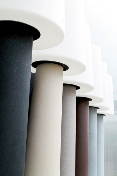 Stehleuchte No.1, 160cm, Farbe weiß mit WW LED