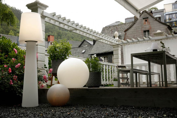 Stehleuchte No.1, 160cm, Farbe weiß mit WW LED