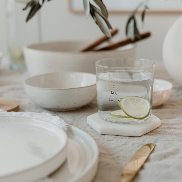 Trinkglas im 2er Set, Selflove schwarz