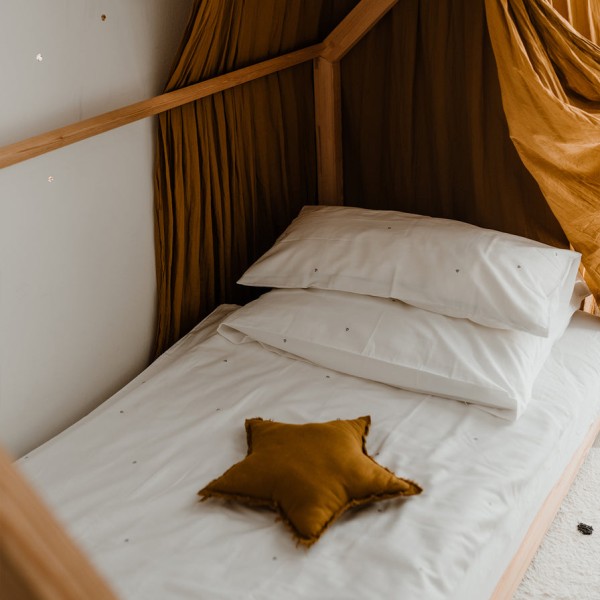 Bettwäsche Herz aus Leinen Set