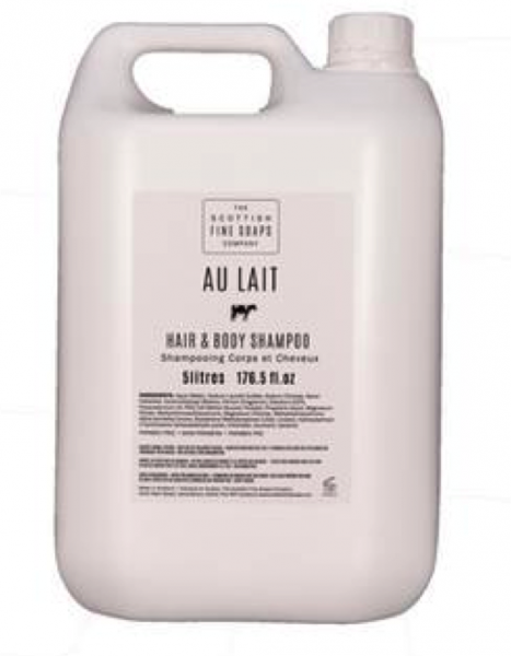 AU LAIT Hair & Body Shampoo, 5 Liter Nachfüllkanister