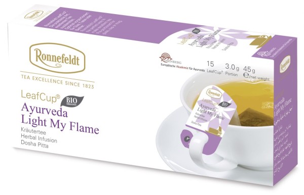 Ronnefeldt Tee LeafCup Starter Set, 6 x 15 Stück inkl. 200g weißer Teekandis